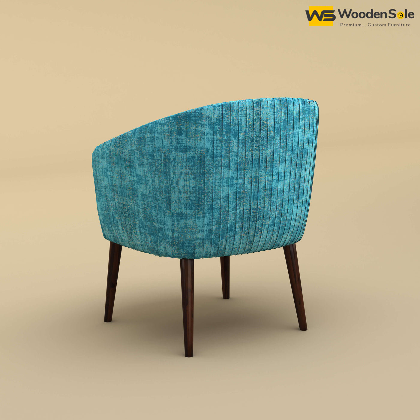 Parker Dining Chair (Cotton, Teal Blue)