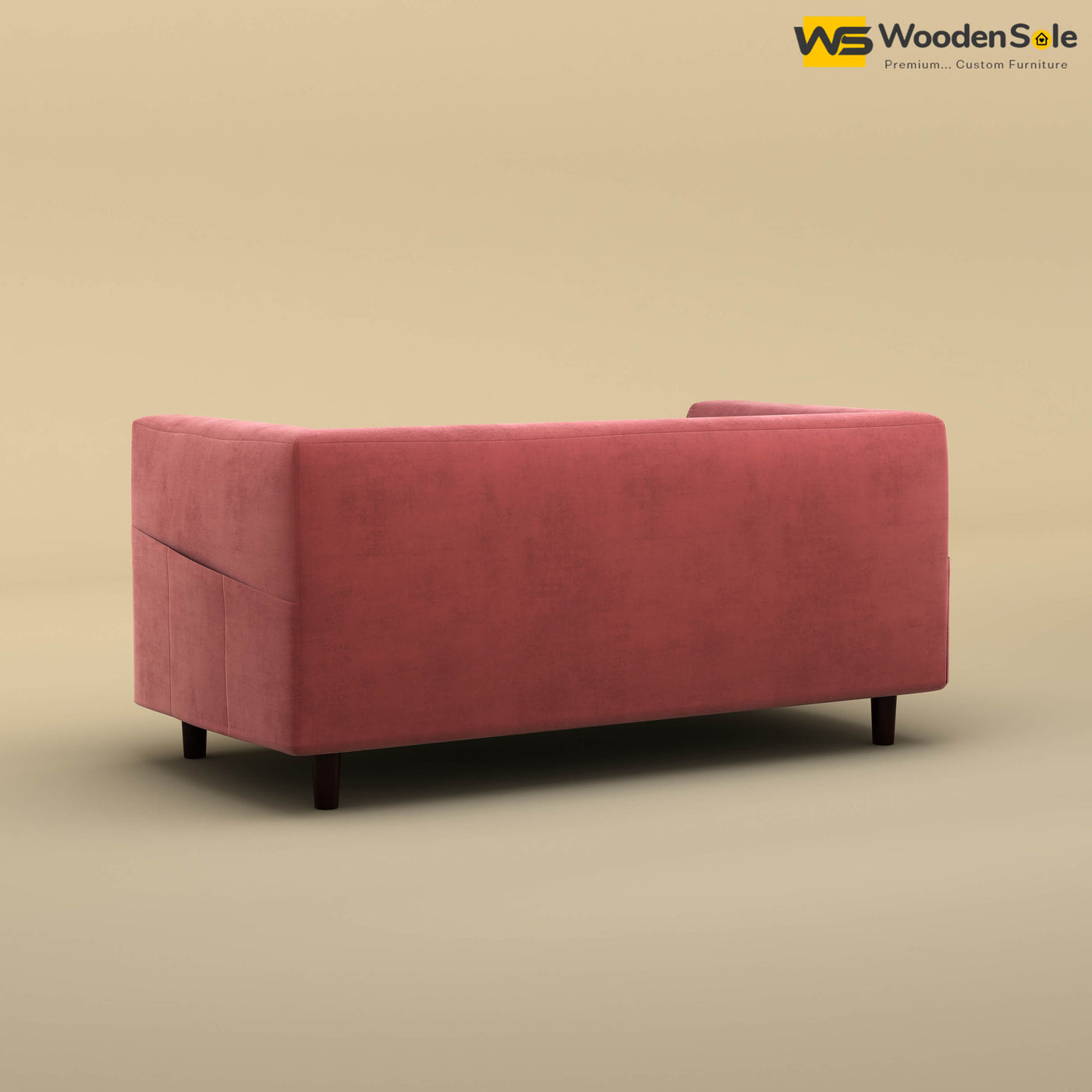 Hardik Loveseat (Velvet, Pink)