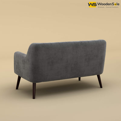 Viraj Loveseat Sofa (Velvet, Charcoal Gray)