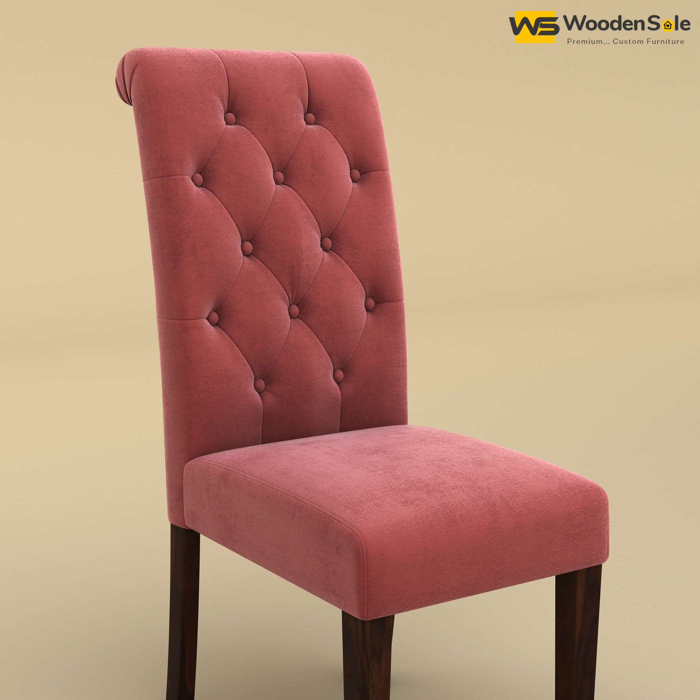 Elliot Dining Chair (Velvet, Pink)