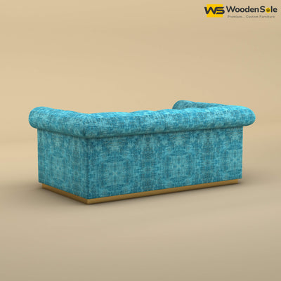 Morrison 2 Seater Fabric Sofa (Cotton, Teal Blue)