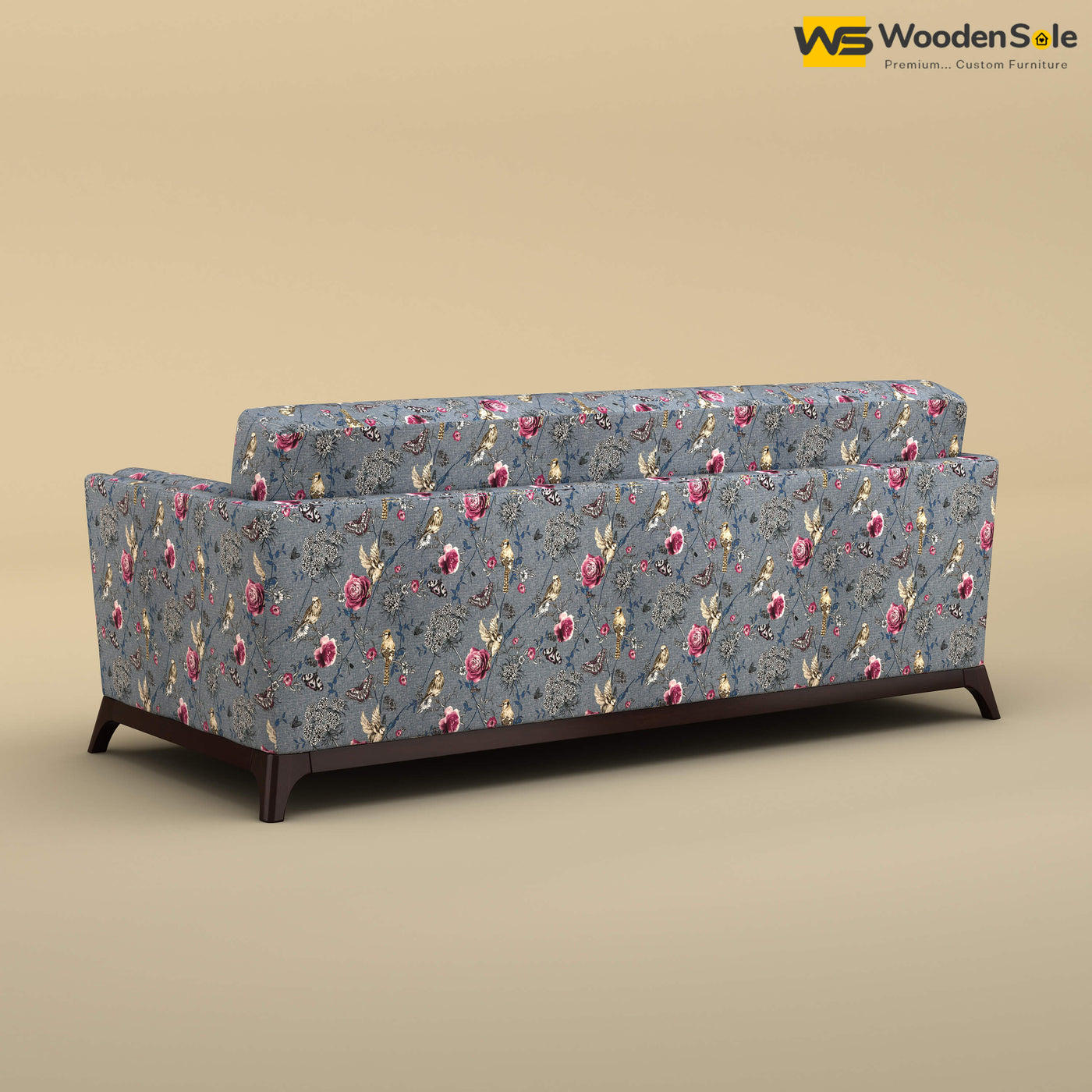 Bruno 3 Seater Sofa (Cotton, Floral Printed)