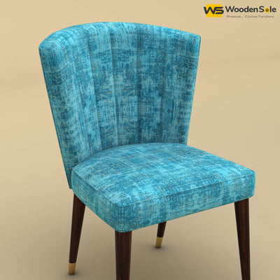 Julia Dining Chair (Cotton, Teal Blue)