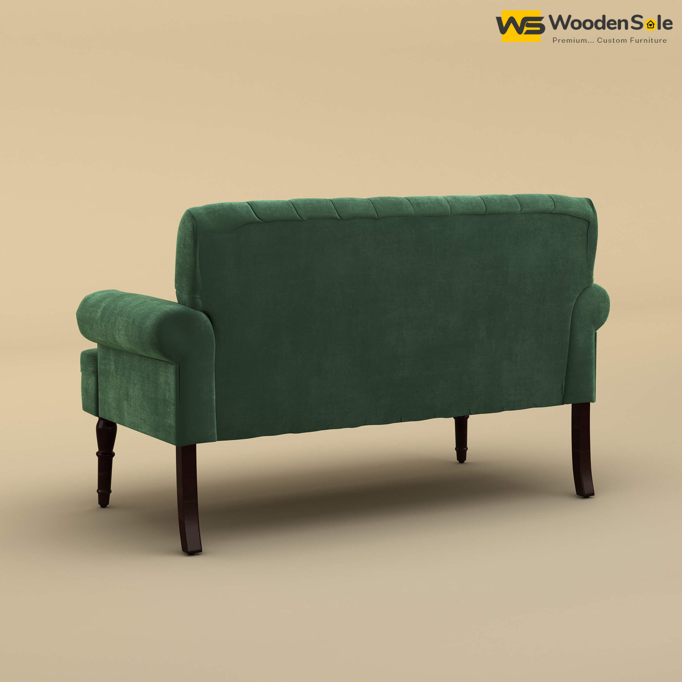 Chetas Love Chair (Velvet, Forest Green)