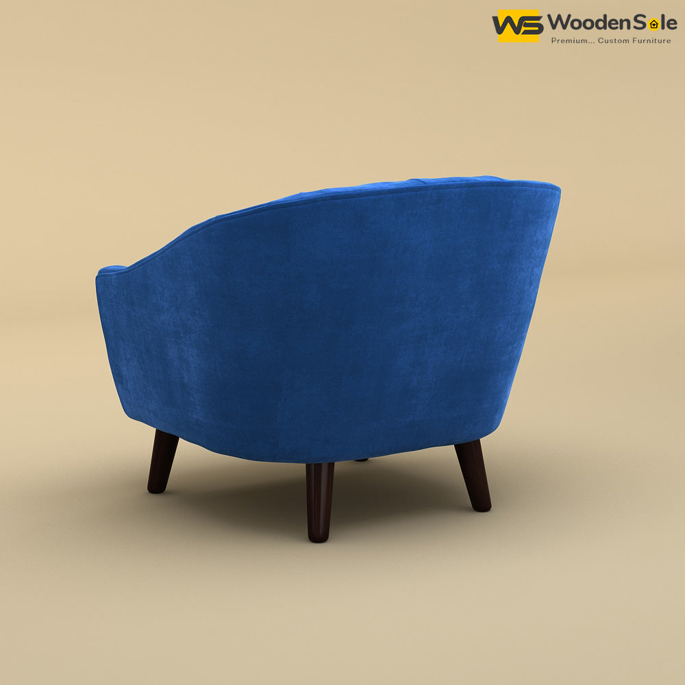 Verona Lounge Chair (Velvet, Royal Blue)