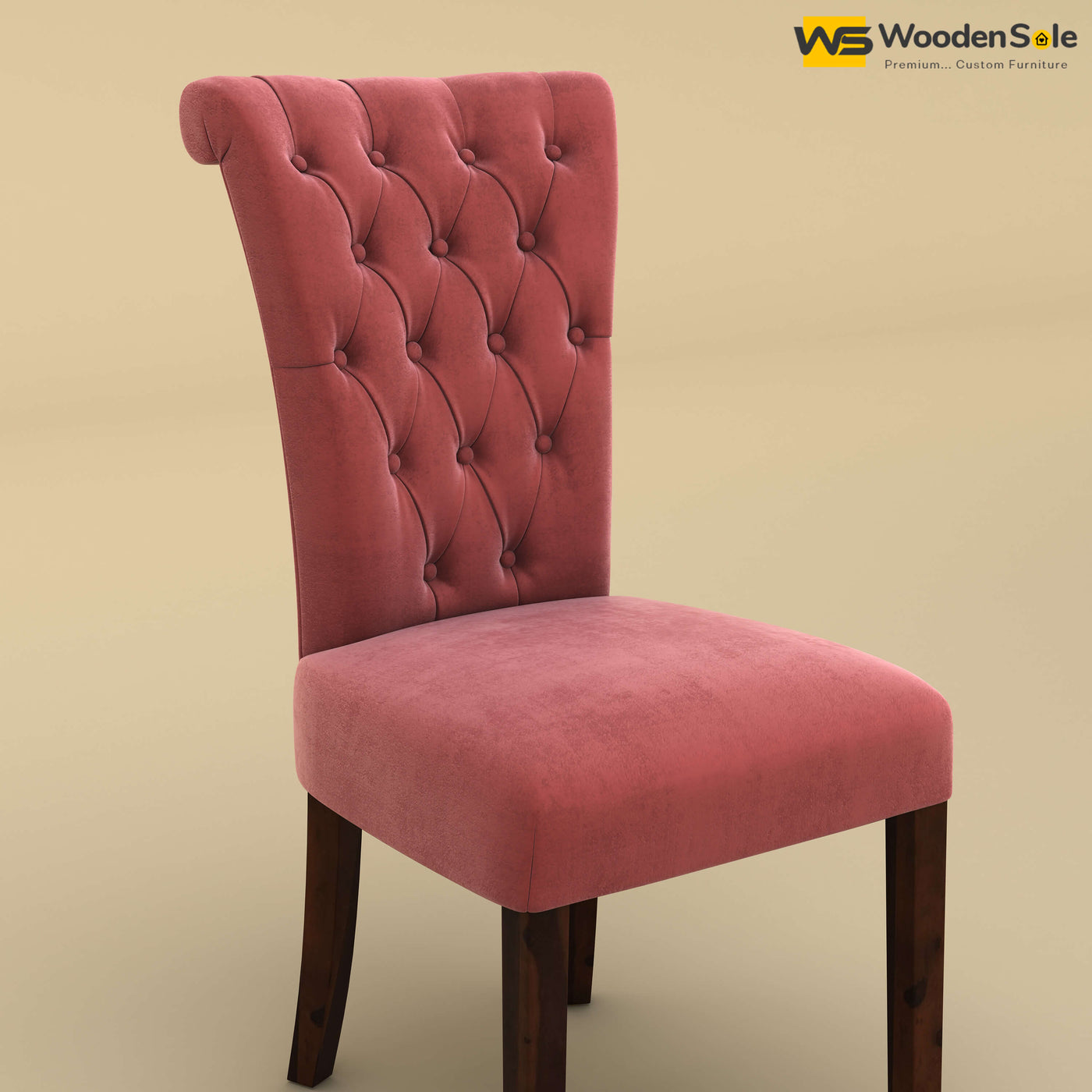 Kia Dining Chair (Velvet, Pink)