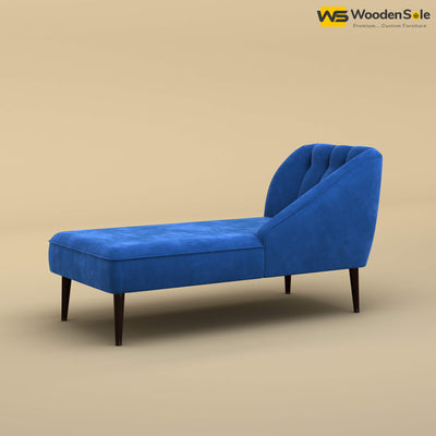 Perla Chaise Lounge (Velvet, Royal Blue)