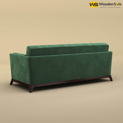 Bruno 3 Seater Sofa (Velvet, Forest Green)