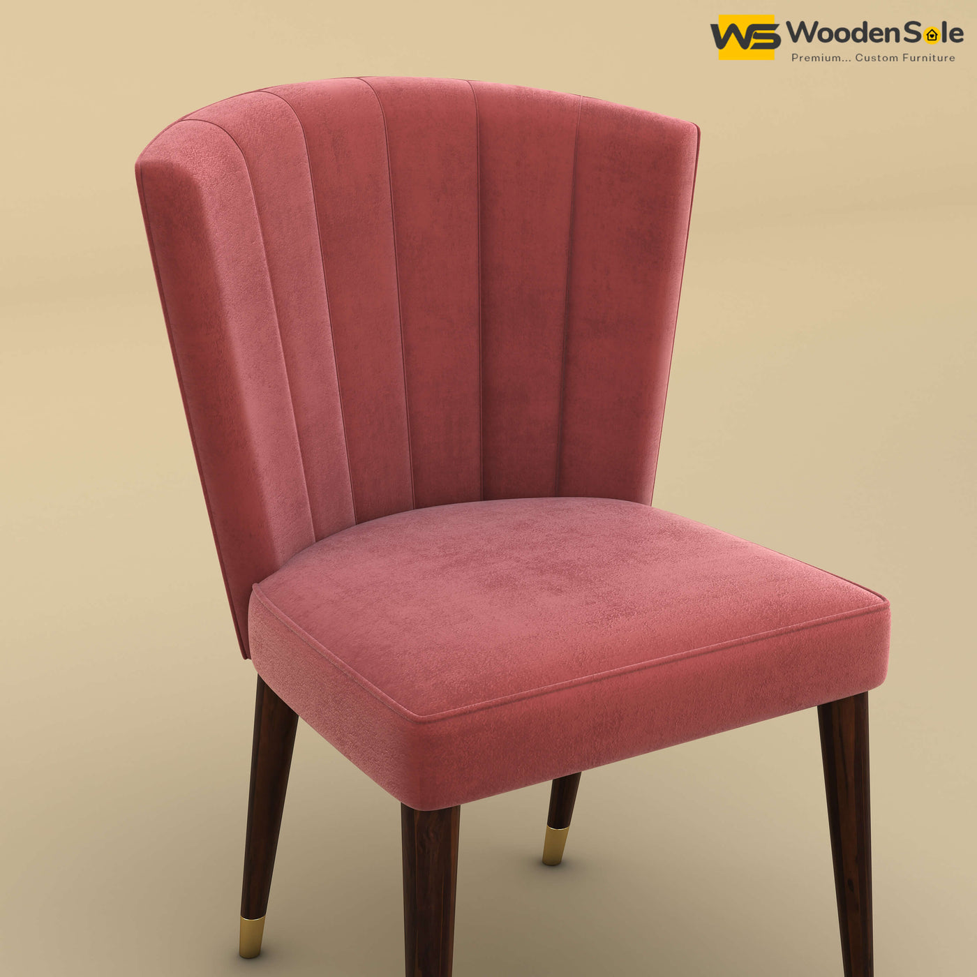 Julia Dining Chair (Velvet, Pink)