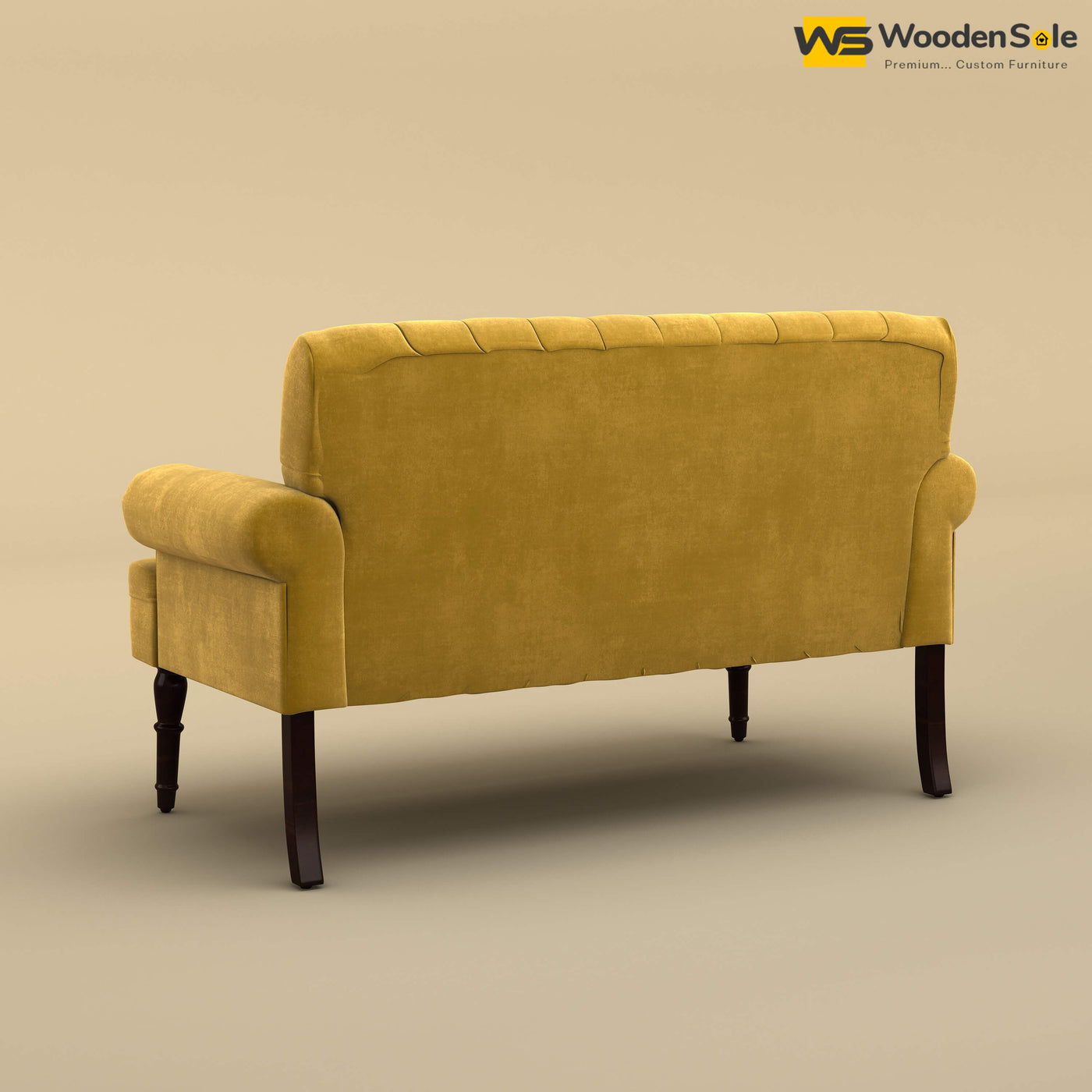 Chetas Love Chair (Velvet, Mustard Yellow)