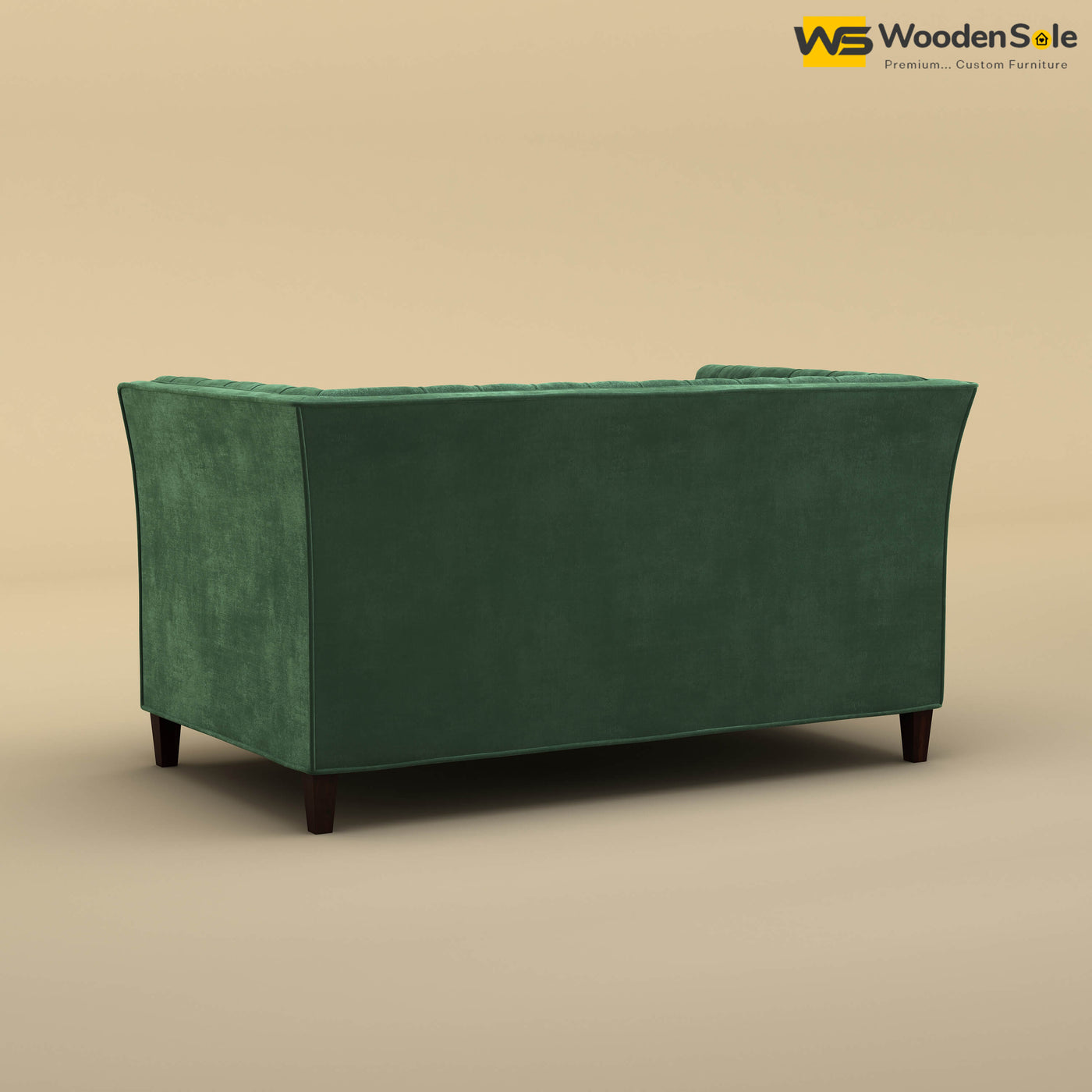 Divit Loveseat (Velvet, Forest Green)