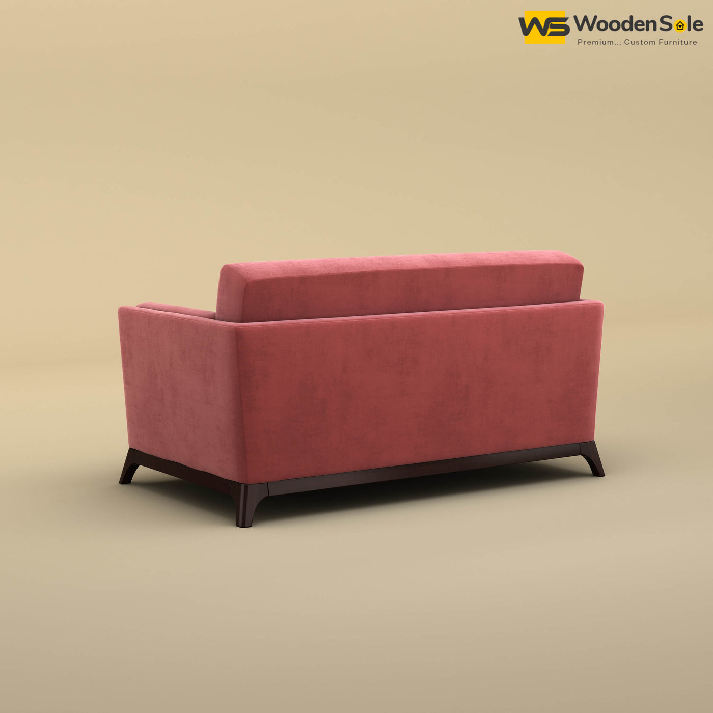 Bruno 2 Seater Sofa (Velvet, Pink)