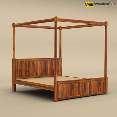 Angelo Poster Bed (King Size, Honey Finish)