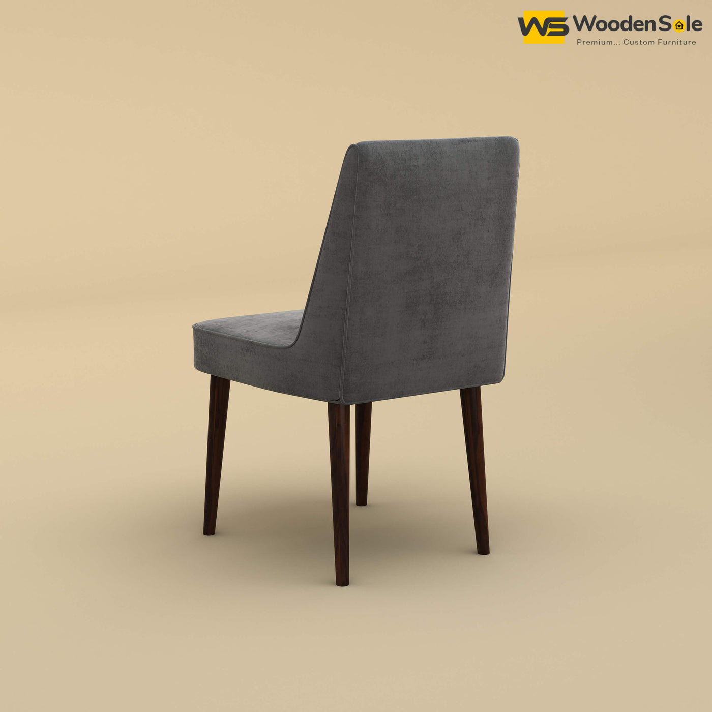 Hardik Dining Chair (Velvet, Charcoal Gray)