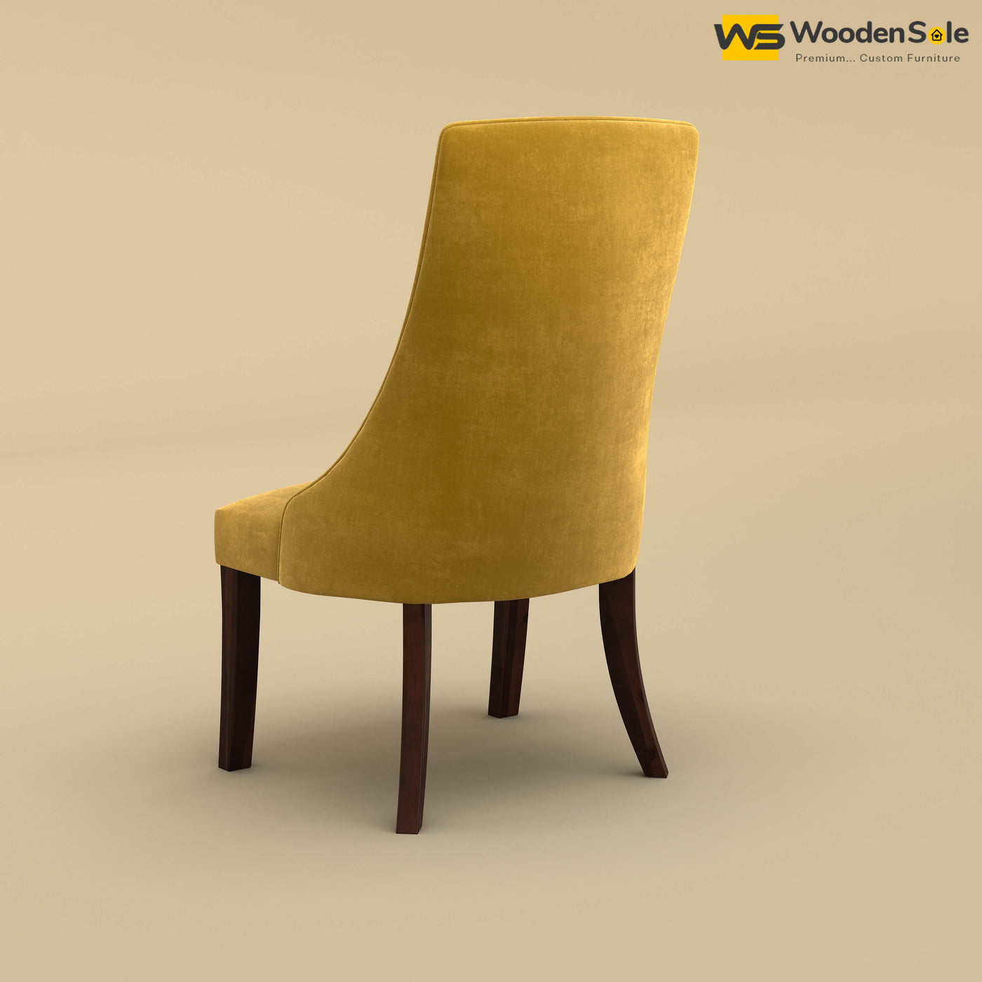 Dublin Dining Chair (Velvet, Mustard Yellow)