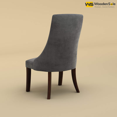 Dublin Dining Chair (Velvet, Charcoal Gray)