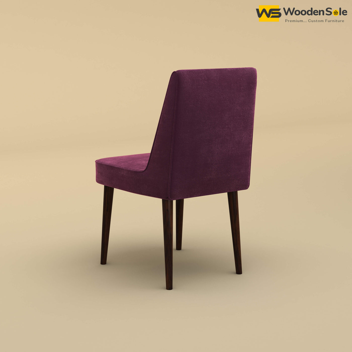 Hardik Dining Chair (Velvet, Dark Purple)