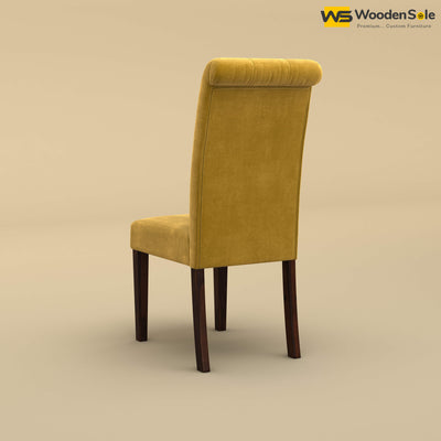 Elliot Dining Chair (Velvet, Mustard Yellow)