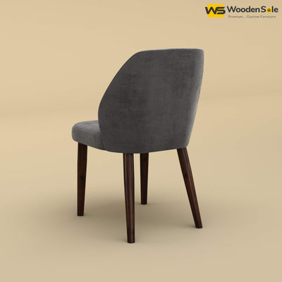 Norway Dining Chair (Velvet, Charcoal Gray)