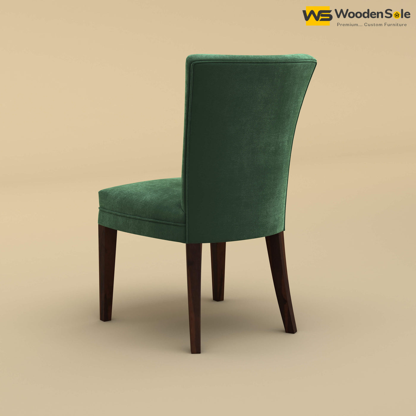 Bently Dining Chair (Velvet, Forest Green)