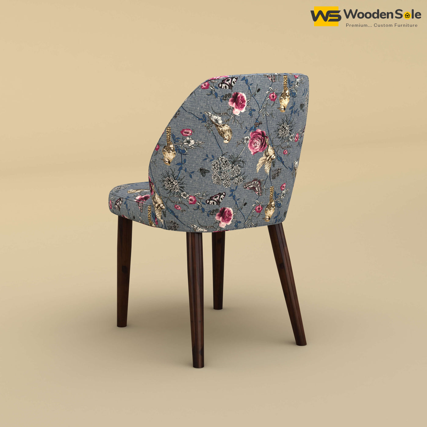 Norway Dining Chair (Cotton, Floral Printed)