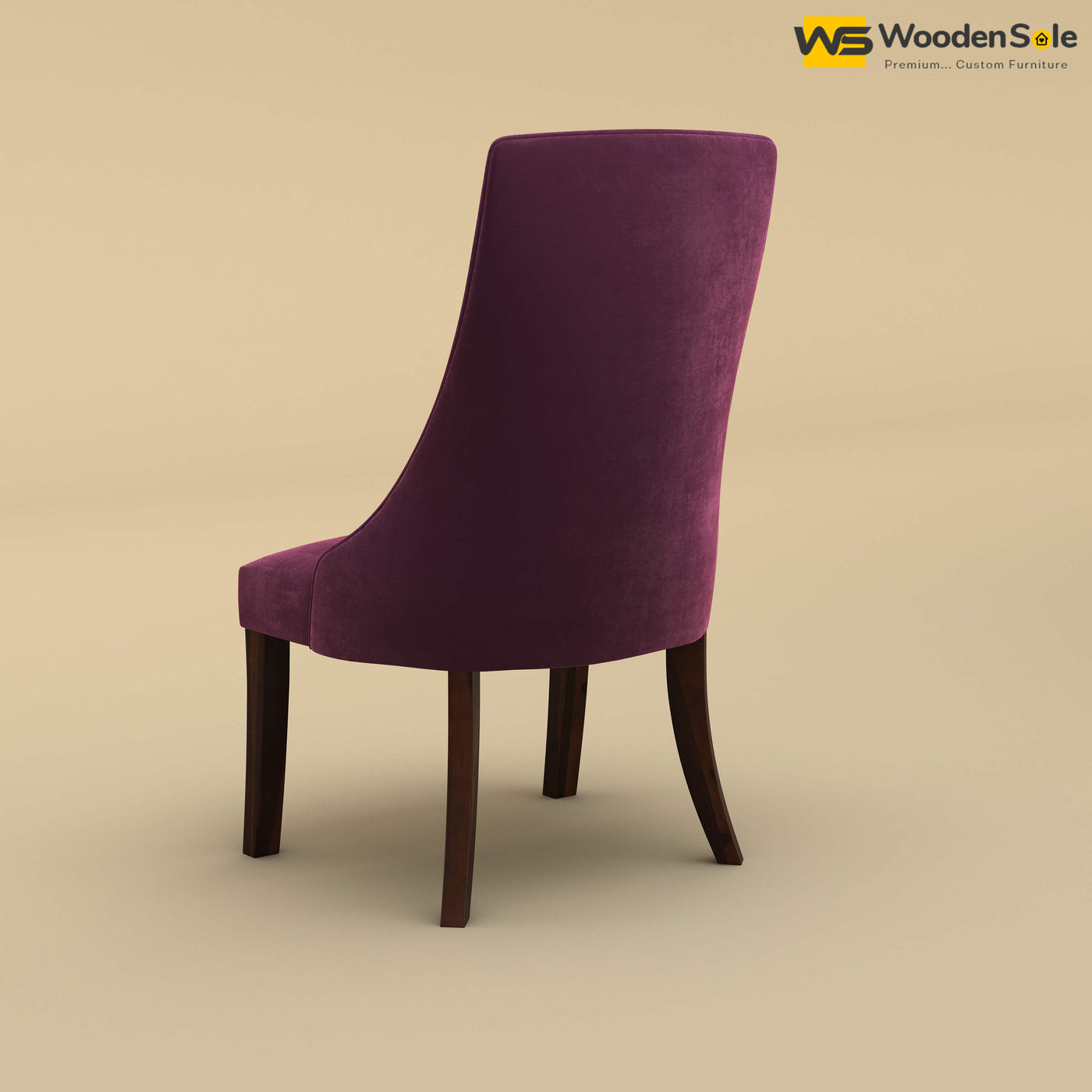 Dublin Dining Chair (Velvet, Dark Purple)