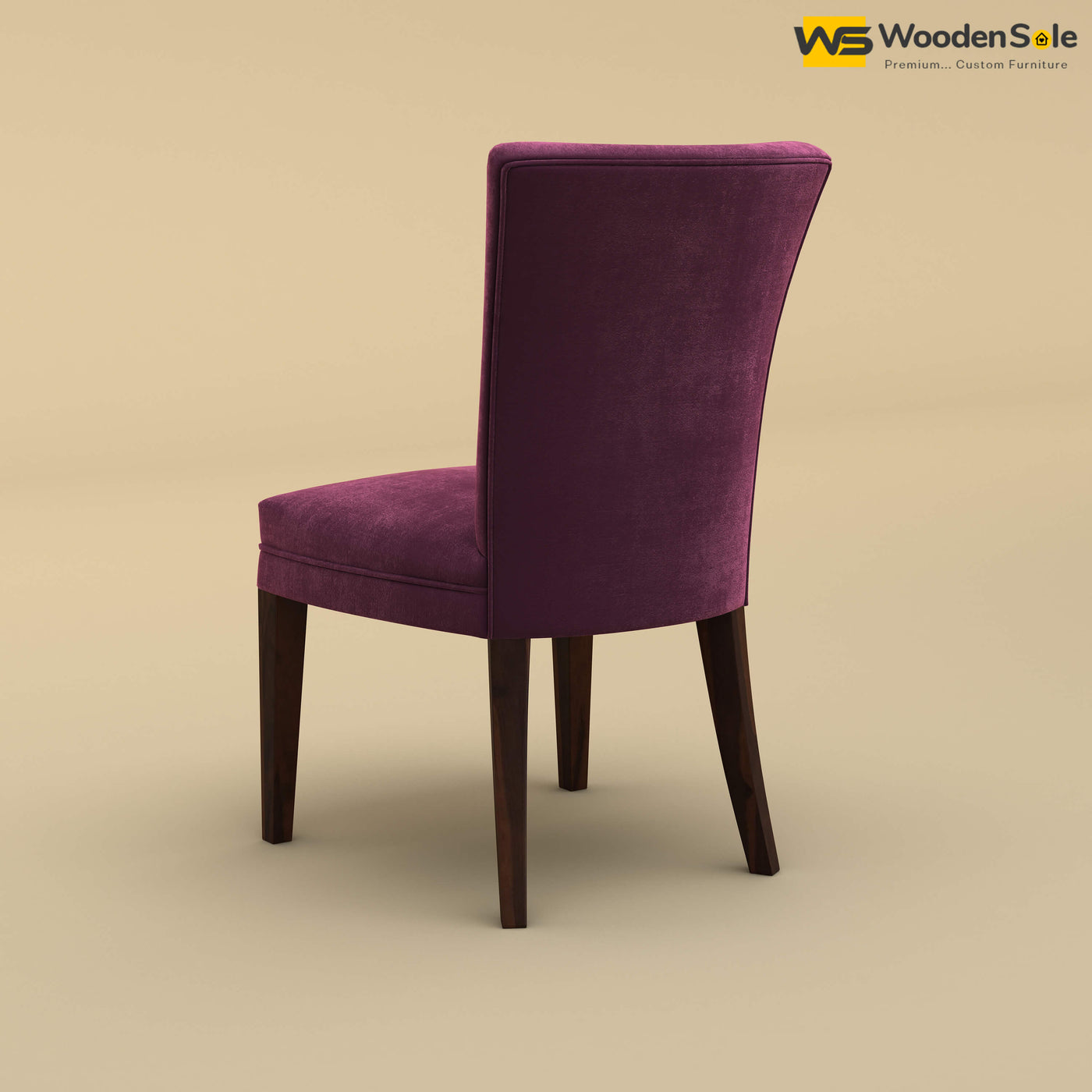 Bently Dining Chair (Velvet, Dark Purple)