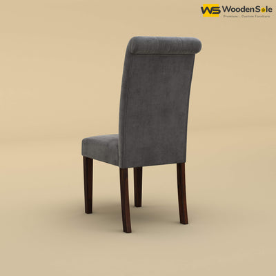 Elliot Dining Chair (Velvet, Charcoal Gray)