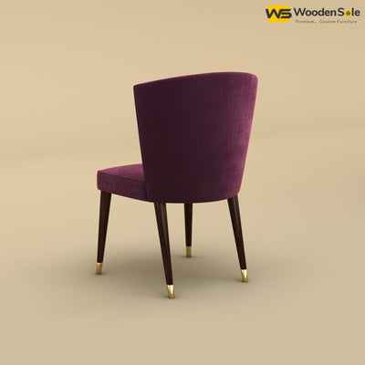 Julia Dining Chair (Velvet, Dark Purple)