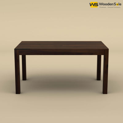 Sheesham Wood 6 Seater Dining Table Set (Walnut Finish)