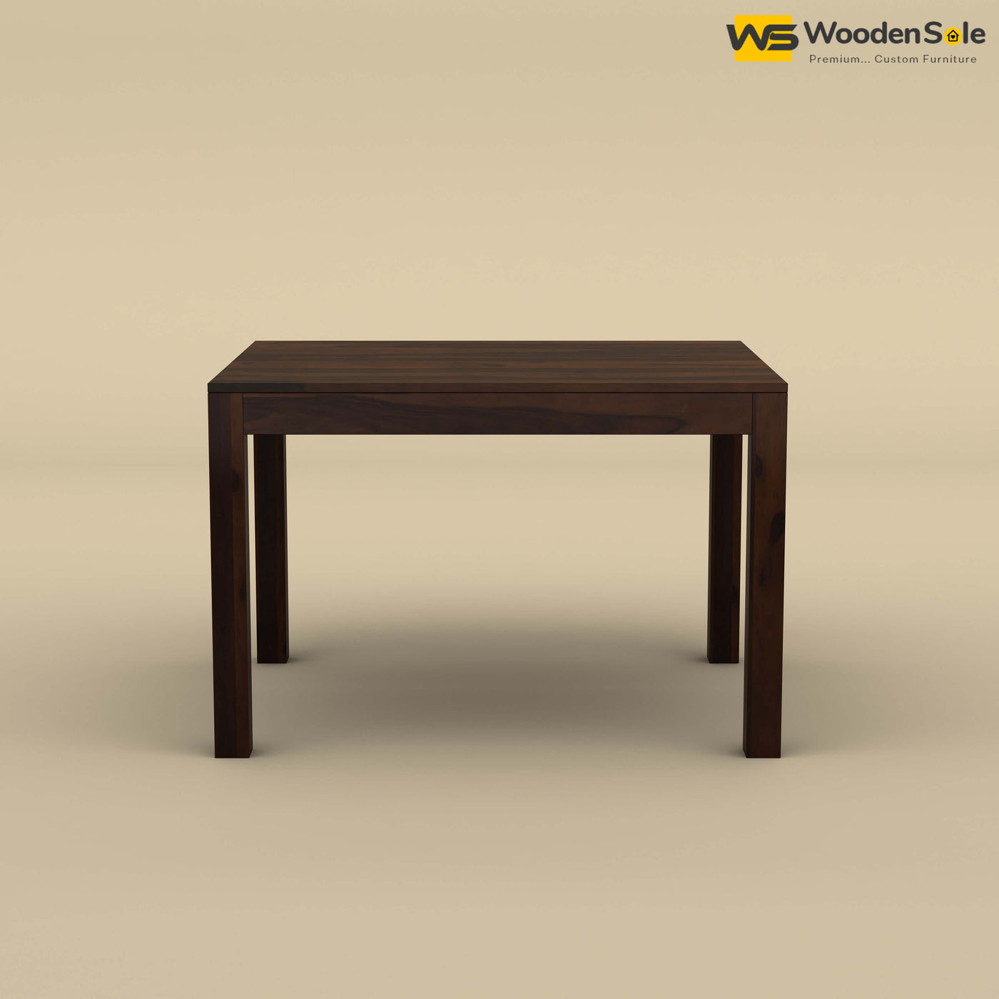 Sheesham Wood 4 Seater Dining Table (Walnut Finish)