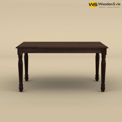 Engrave 6 Seater Dining Table (Walnut Finish)