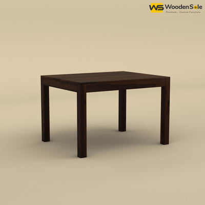 Sheesham Wood 4 Seater Dining Table (Walnut Finish)