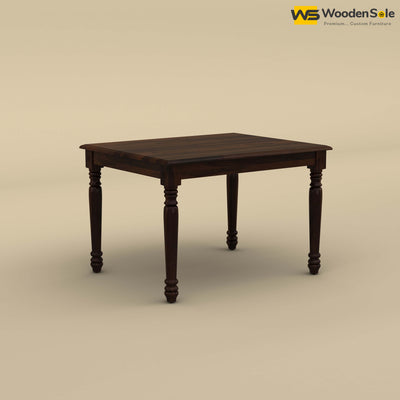 Engrave 4 Seater Dining Table (Walnut Finish)