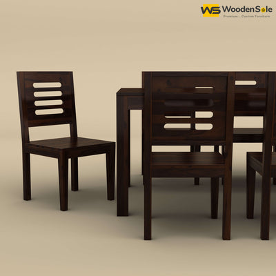 Sheesham Wood 8 Seater Dining Table Set (Walnut Finish)