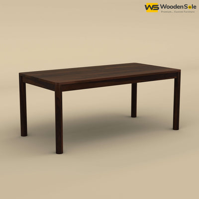 Madrid 6 Seat Dining Table Set (Walnut Finish)