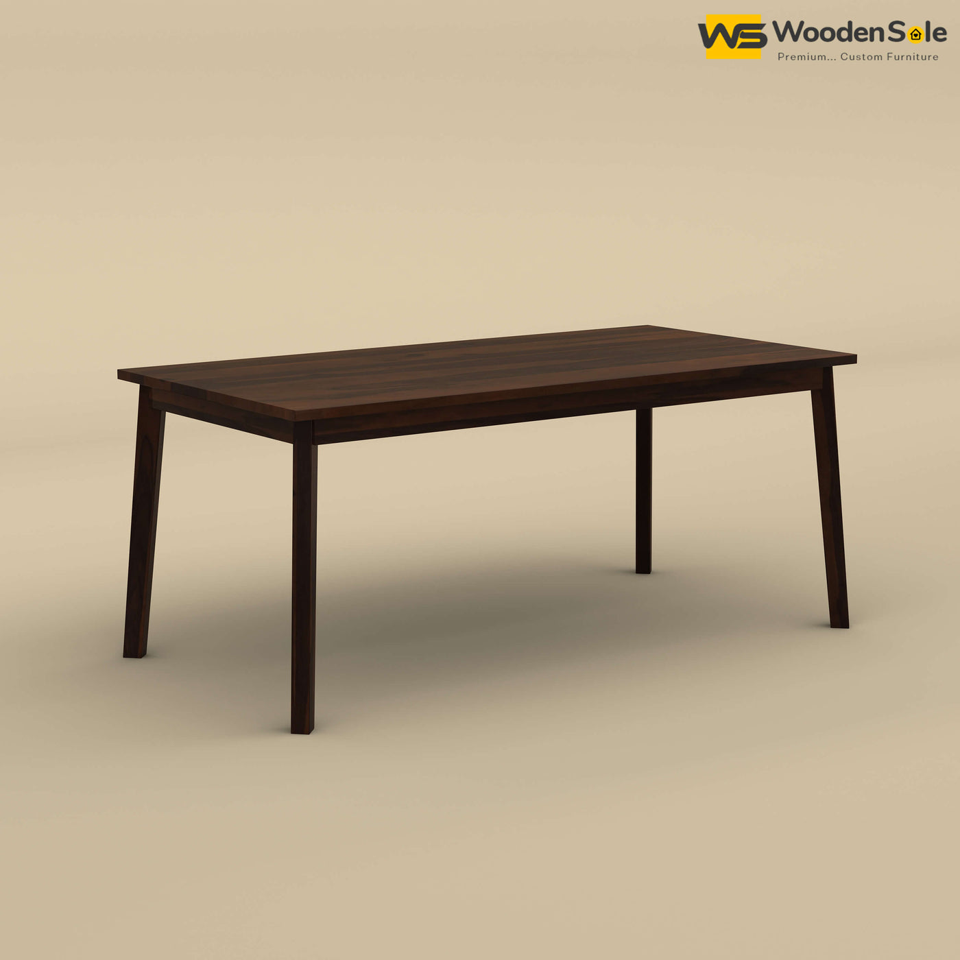 Kia 6 Seater Dining Table (Walnut Finish)