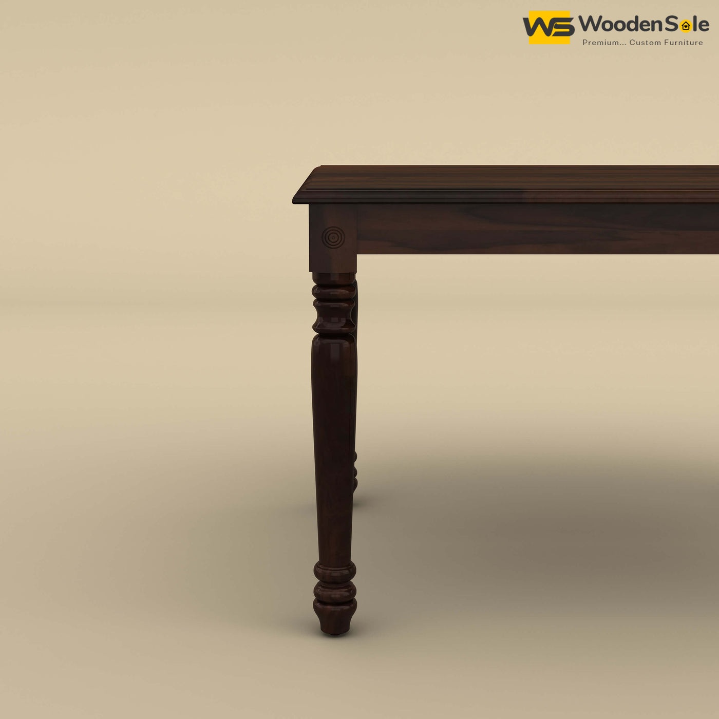 Engrave 4 Seater Dining Table (Walnut Finish)