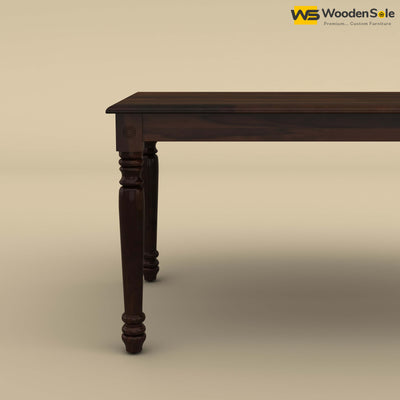 Engrave 6 Seater Dining Table (Walnut Finish)