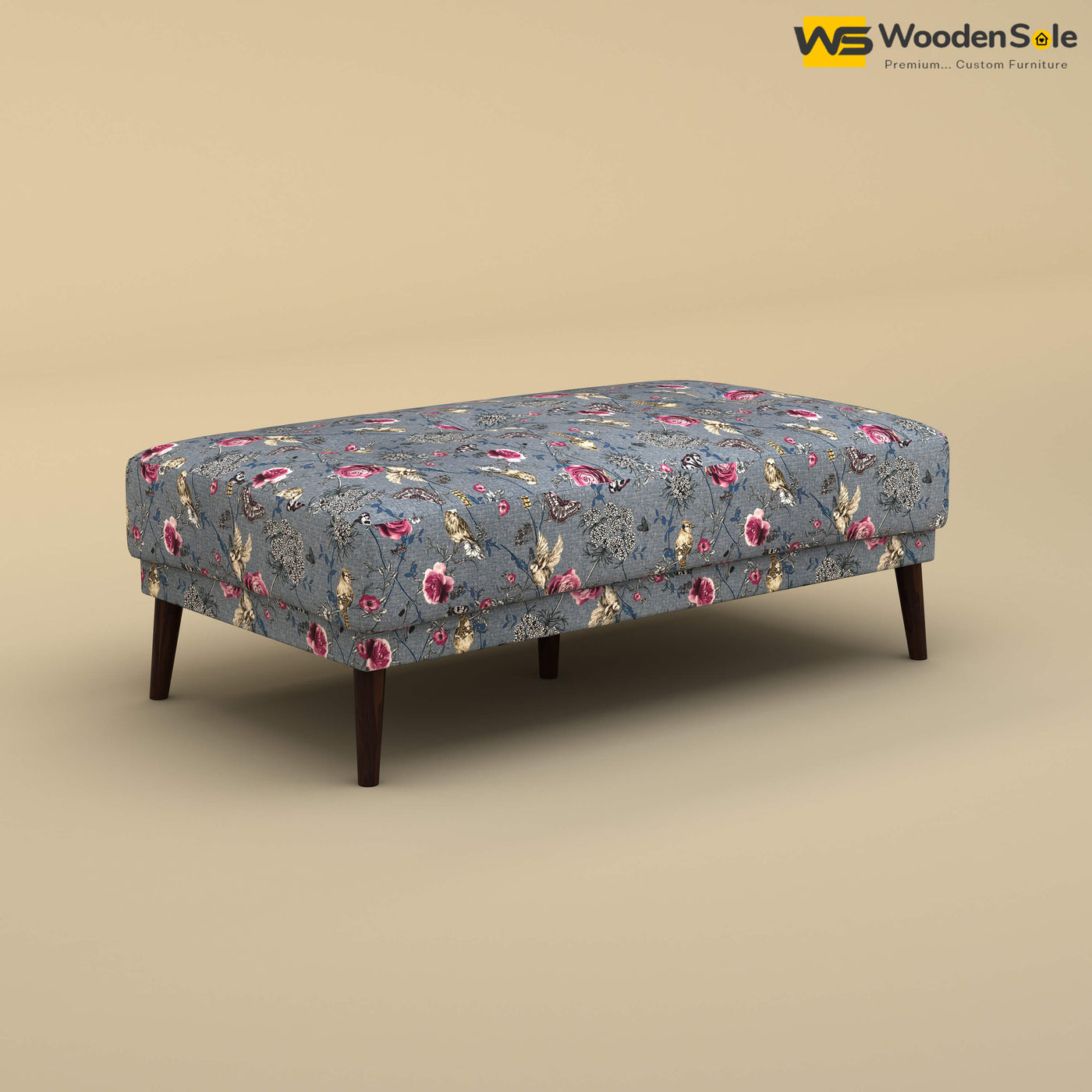 Daisy L Shape Sofa Cum Bed (Cotton, Floral Printed)