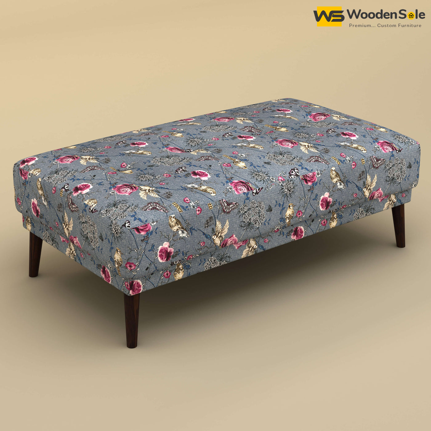 Daisy L Shape Sofa Cum Bed (Cotton, Floral Printed)