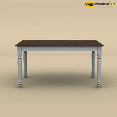 Engrave 6 Seater Dining Table (Walnut & Gray Finish)