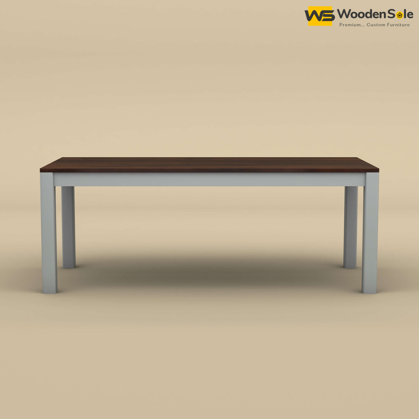 Ashley 8 Seater Dining Table (Walnut & Gray Finish)