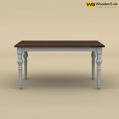 Elliot 6 Seater Dining Table (Walnut & Gray Finish)