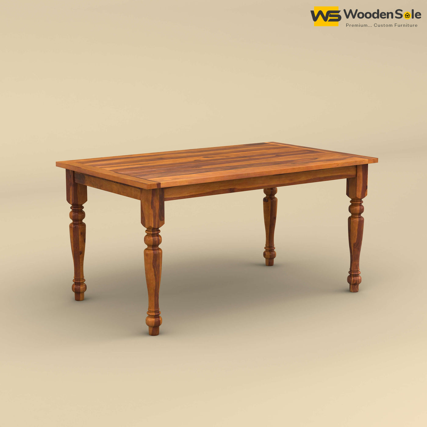 Martha 6 Seater Dining Table (Honey Finish)