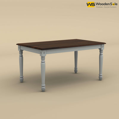 Engrave 6 Seater Dining Table (Walnut & Gray Finish)