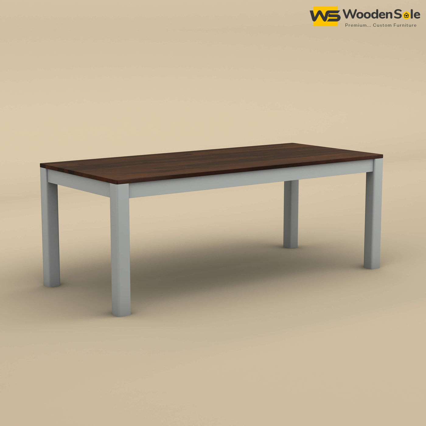 Ashley 8 Seater Dining Table (Walnut & Gray Finish)