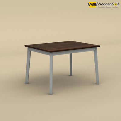 Kia 4 Seater Dining Table (Walnut & Gray Finish)