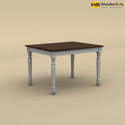 Engrave 4 Seater Dining Table (Walnut & Gray Finish)