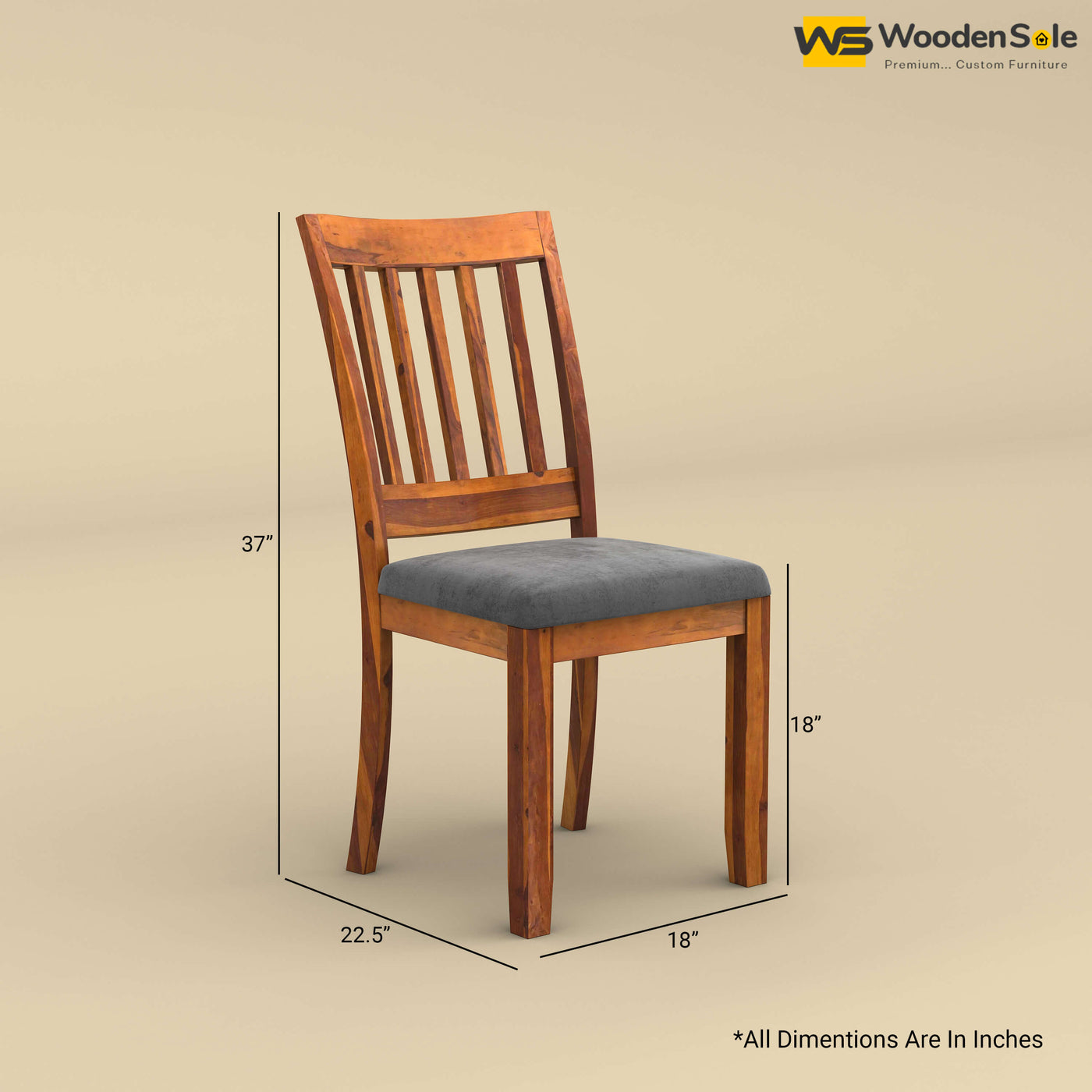 Martha Dining Chair (Honey Finish)